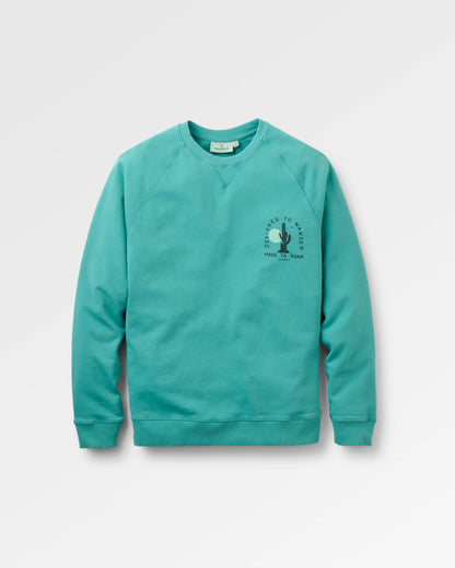 Explore Sweatshirt - Ocean Teal - Flatlay