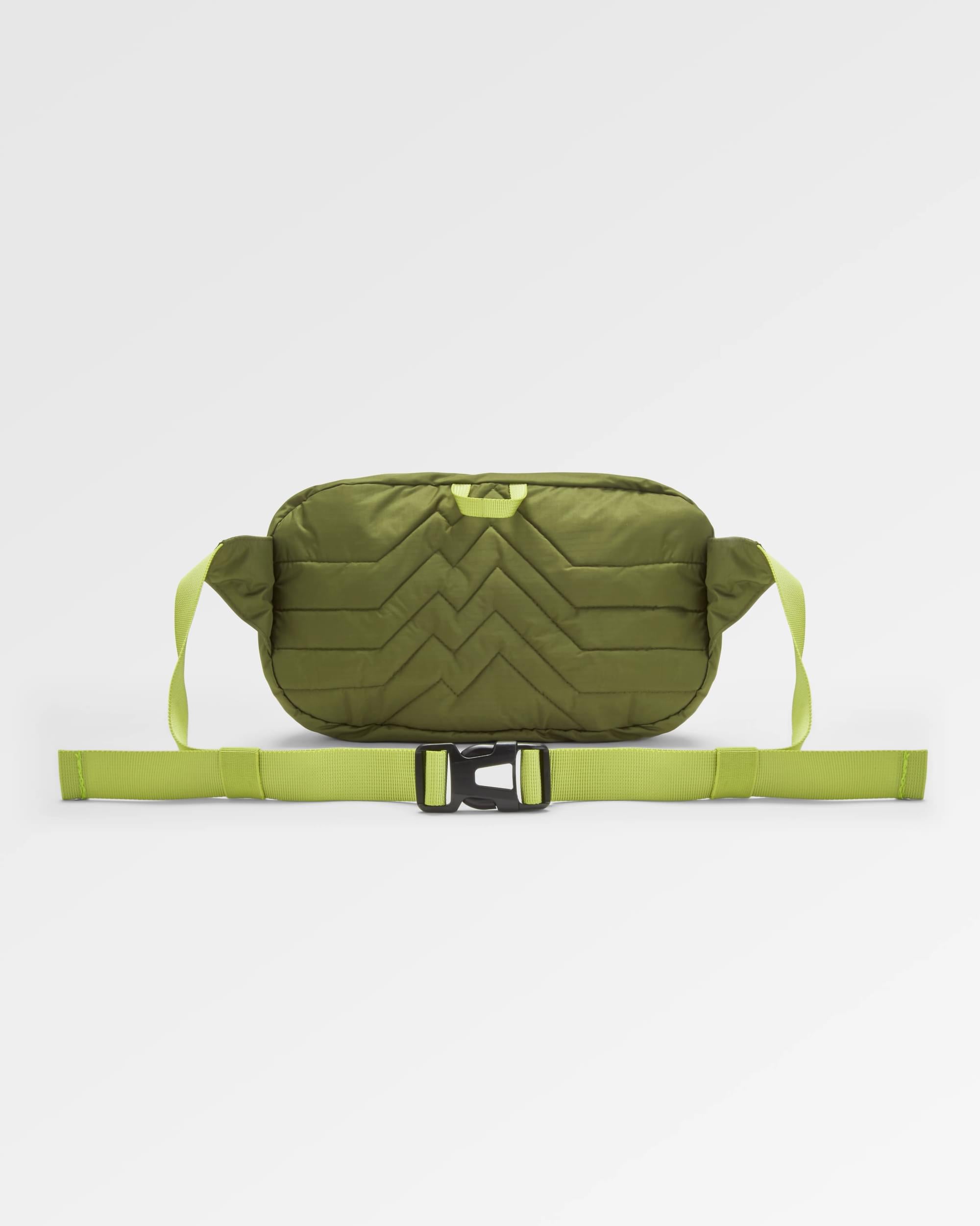 Trail Light Recycled Packable Hip Pack - Khaki - Flatlay