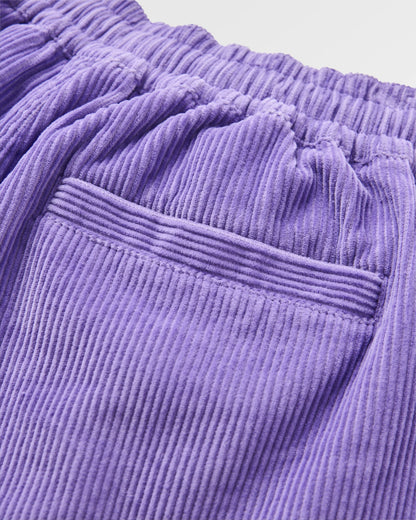 Avian Organic Cord Short - Retro Purple - Flatlay