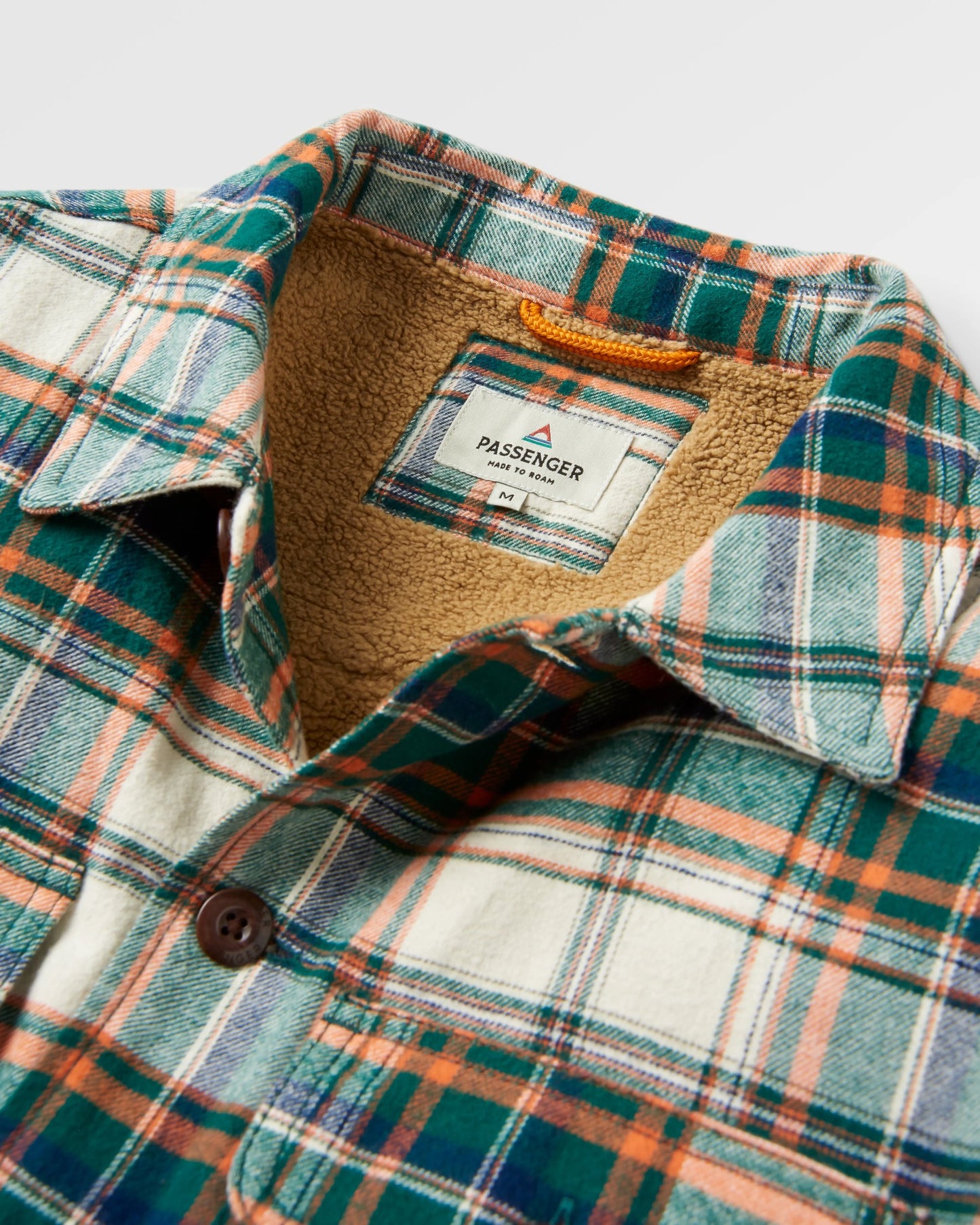 Freestyle Sherpa-Lined Overshirt - Birch/Rain Forest Check