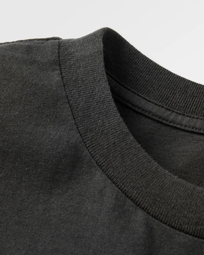 Men's Roam Further T-Shirt - Black - Flatlay
