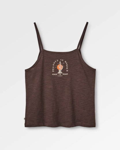 Explore Strappy Vest - Espresso - Flatlay