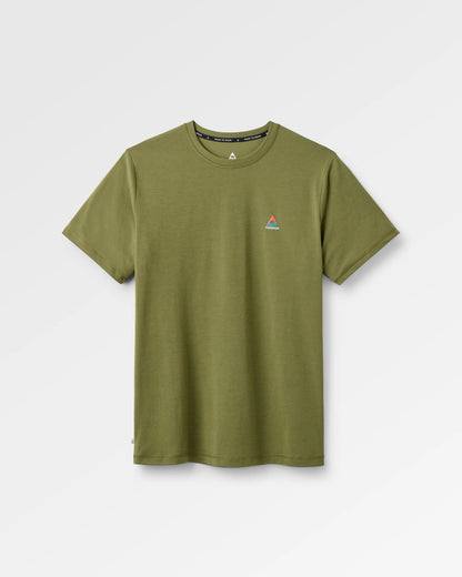 Classic Logo Drirelease® Active T-Shirt - Khaki - Flatlay