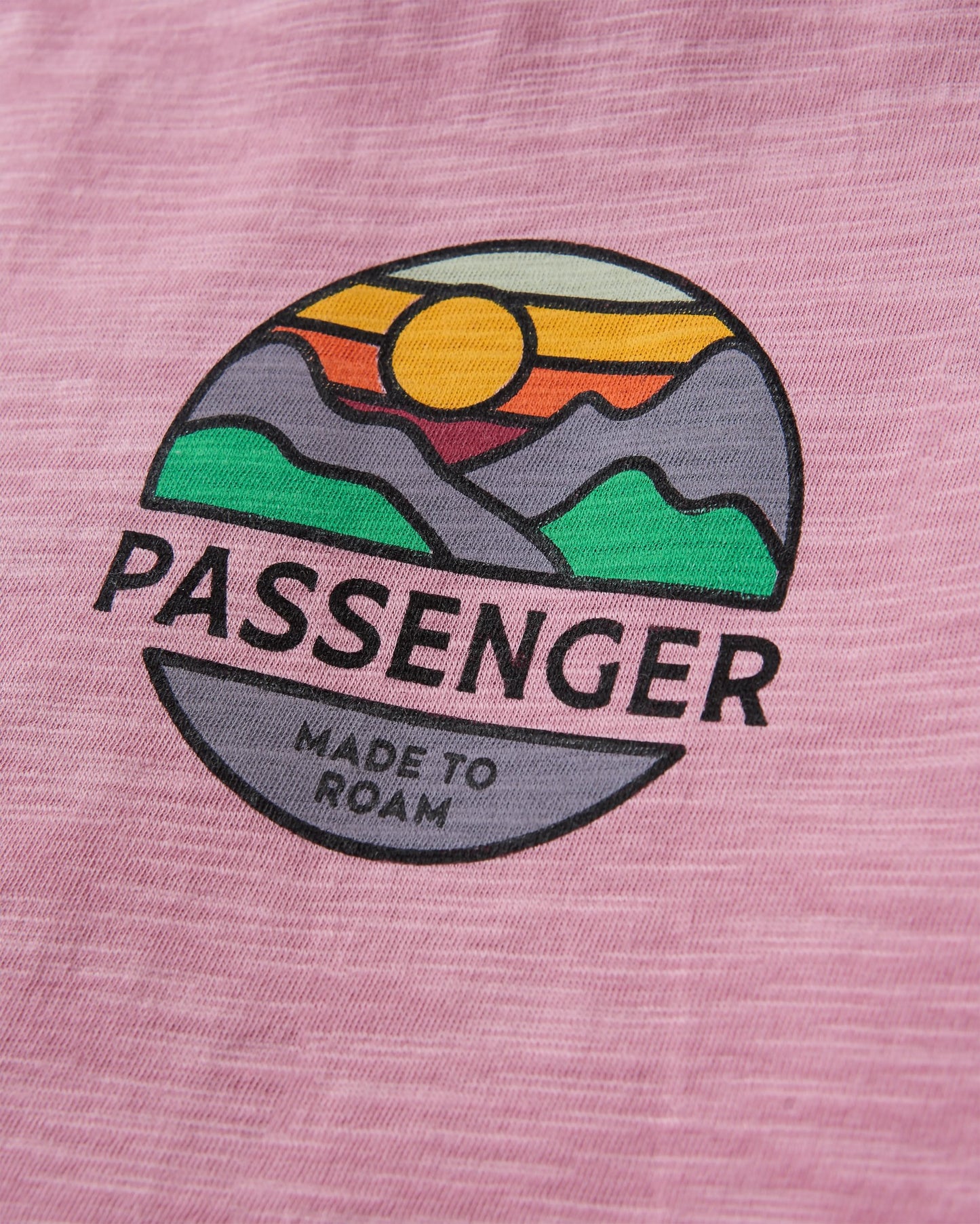 Laidback Recycled Cotton T-shirt - Pink Haze - Flatlay