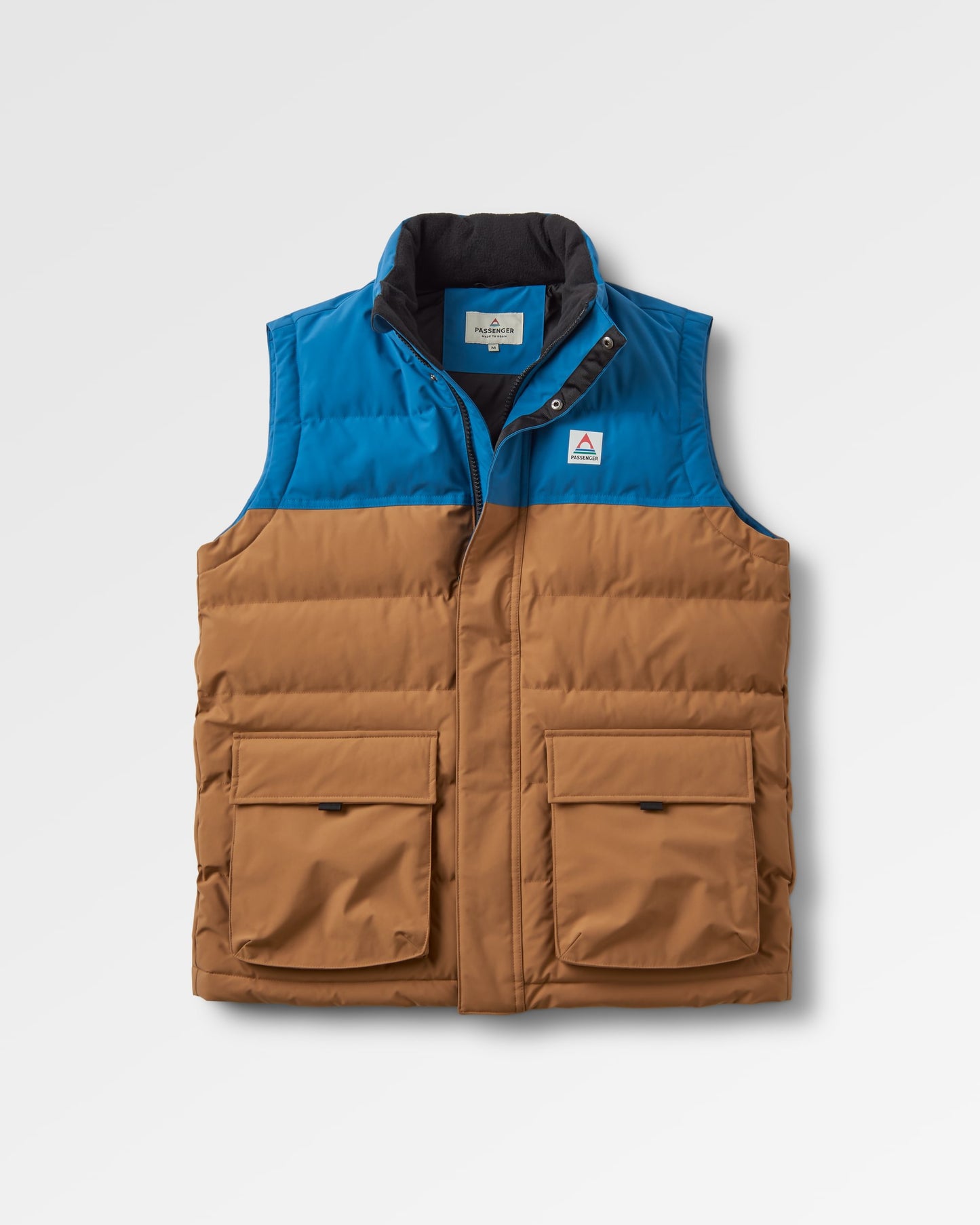 Baltic Recycled Vest - Toffee/Blue Steel