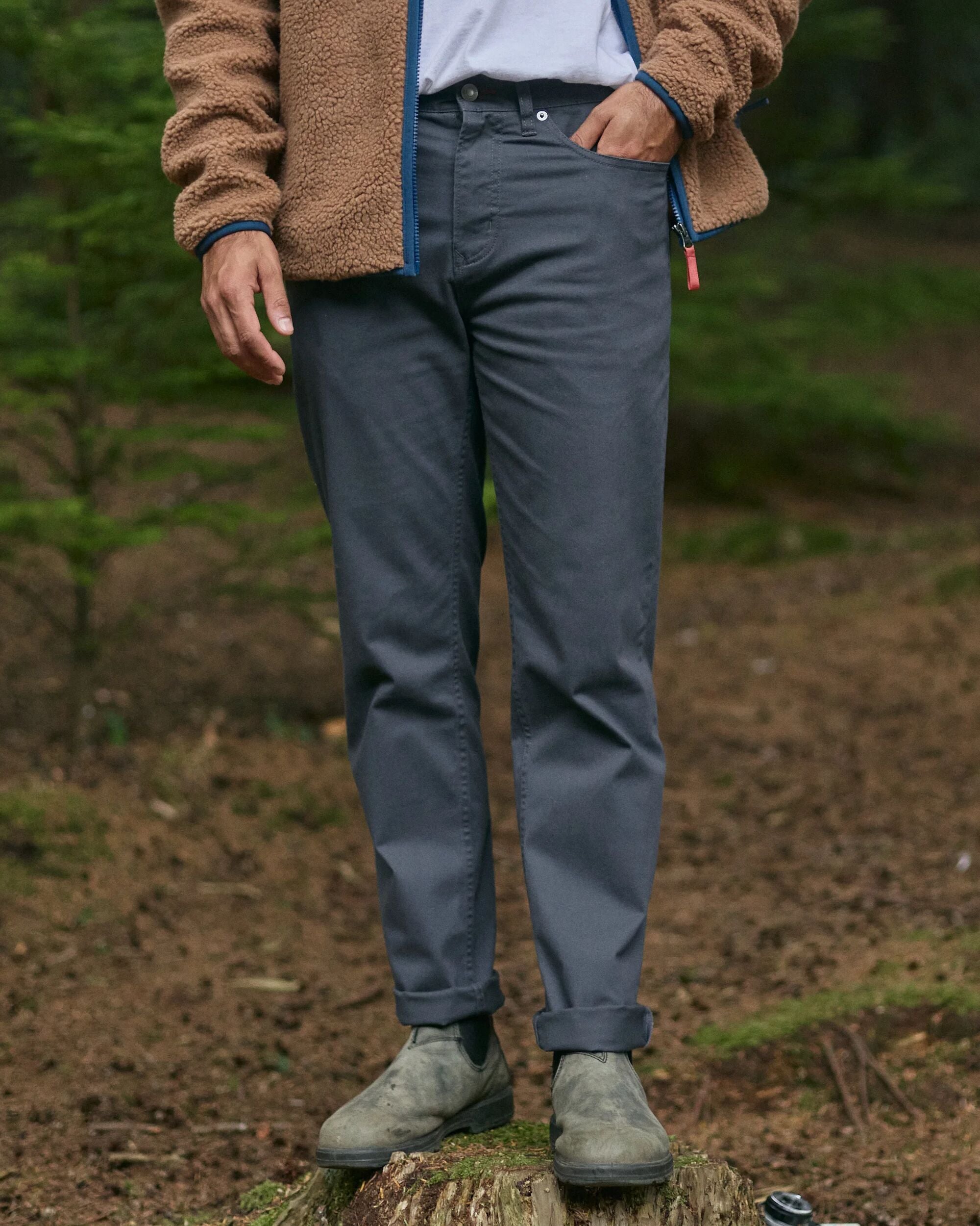 365 5 Pocket Trouser - Charcoal - Lifestyle