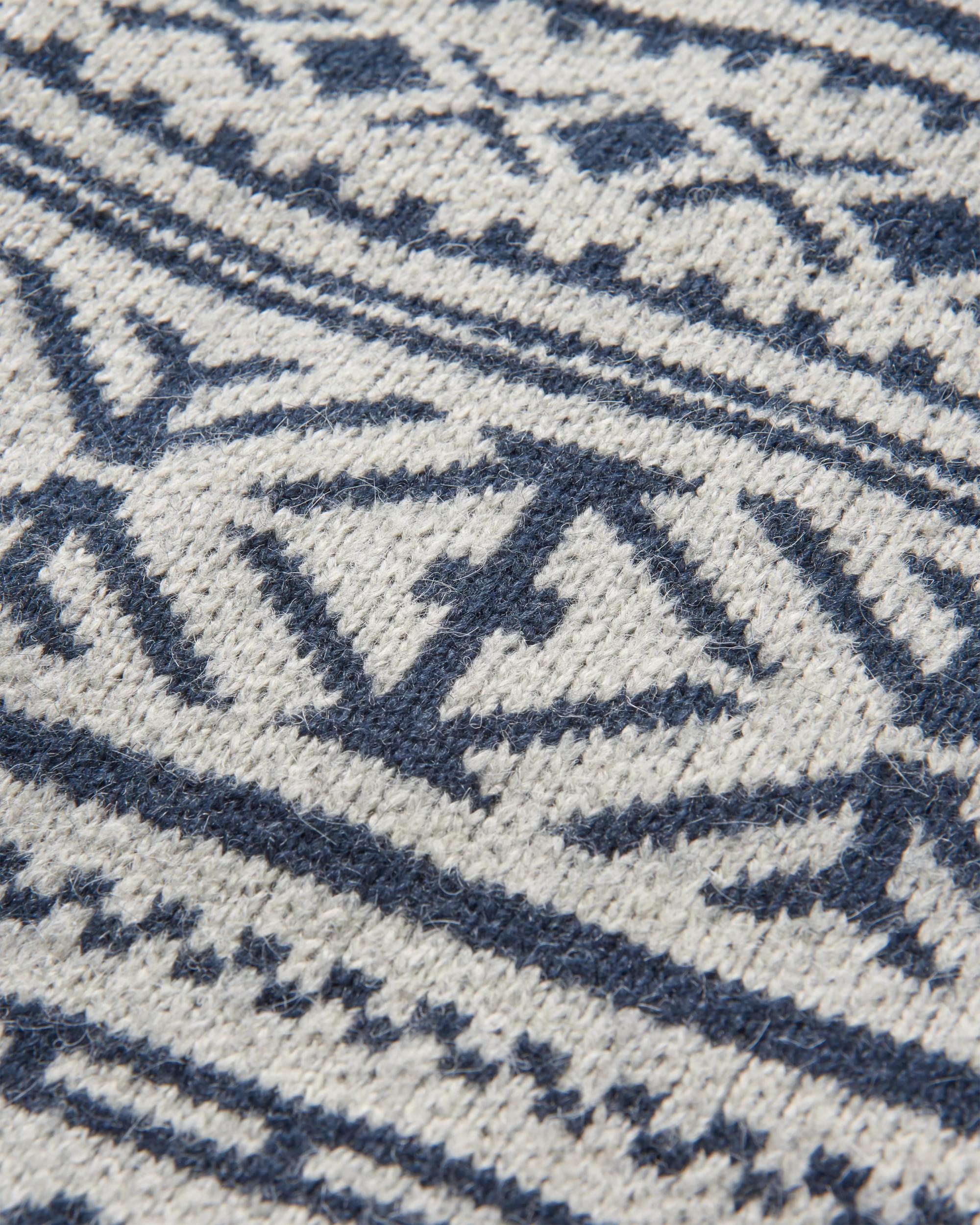 Cutback Fairisle Knitted Jumper - Grey Marl - Flatlay