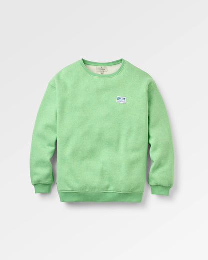 Legacy Sweatshirt - True Green Marl - Flatlay