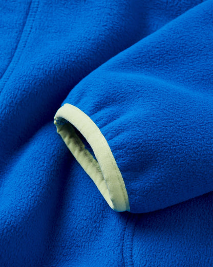 Folksy Recycled Sherpa Fleece - Azure Blue