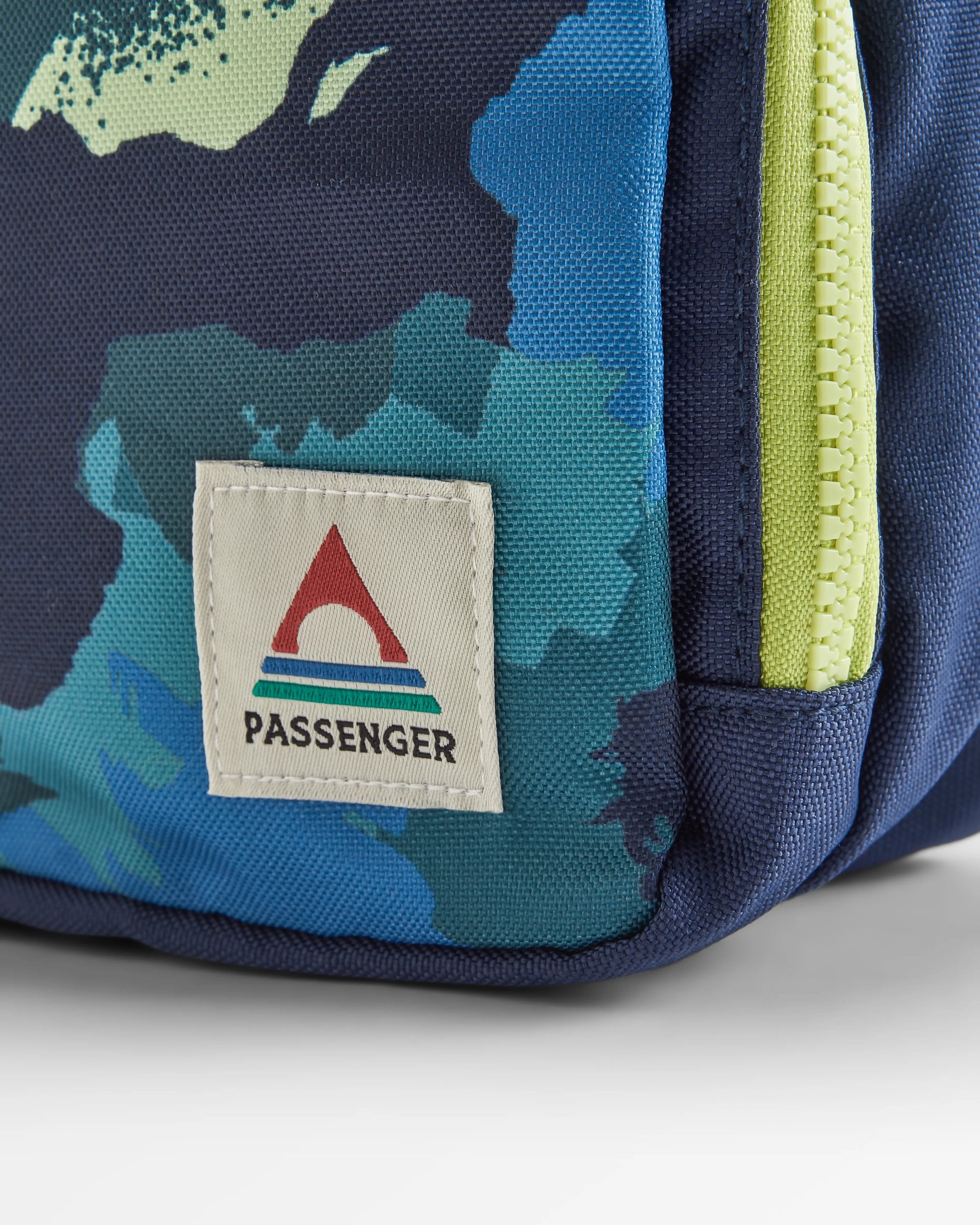 Travel Recycled Wash Kit - Alpine Camo Rain Forest - Flatlay