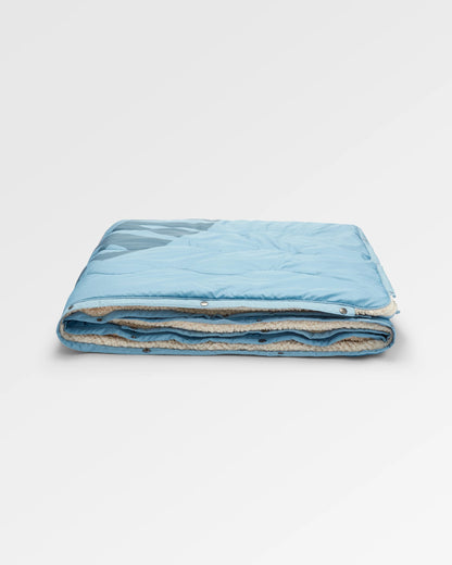 Cabin Recycled Sherpa Blanket - Faded Denim