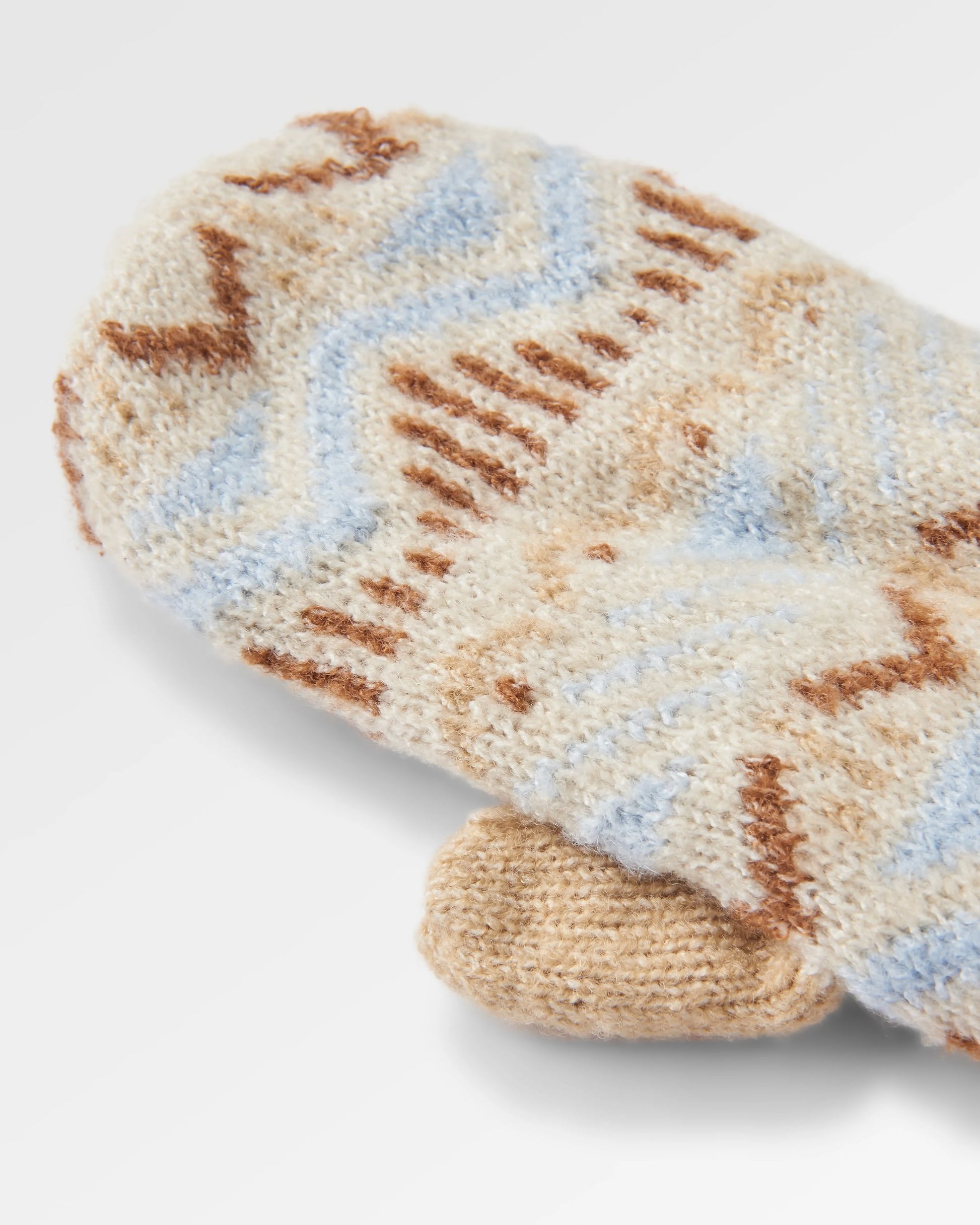 Nettle Recycled Fleece Lined Mittens - Birch