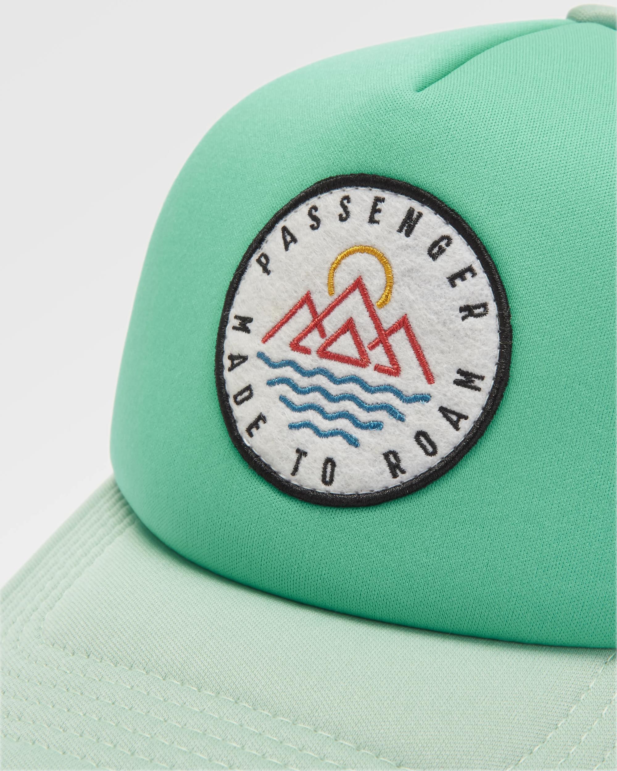 Escapism Trucker Cap - Green Fig - Flatlay