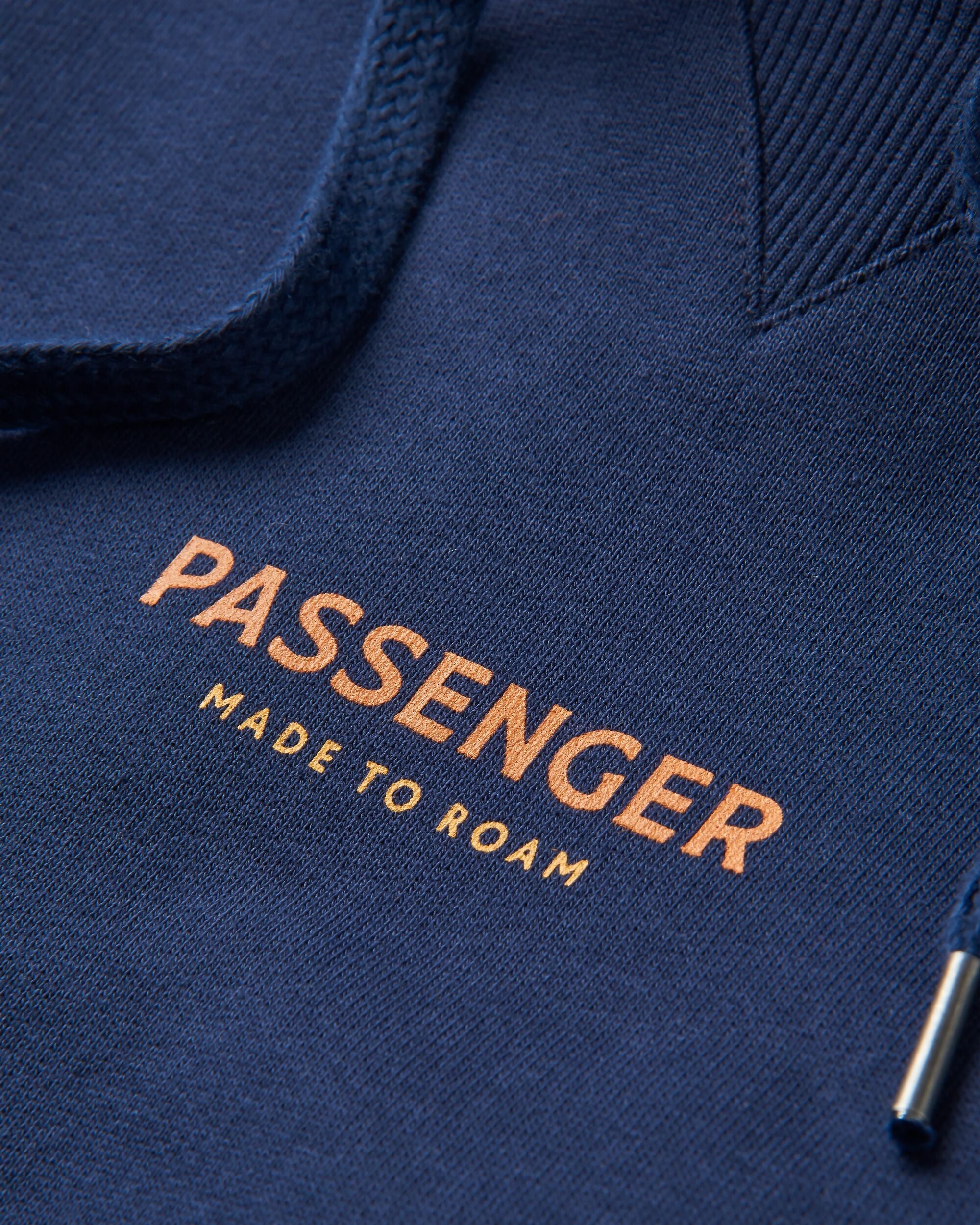 Phoenix Organic Cotton Hoodie - Rich Navy - Flatlay