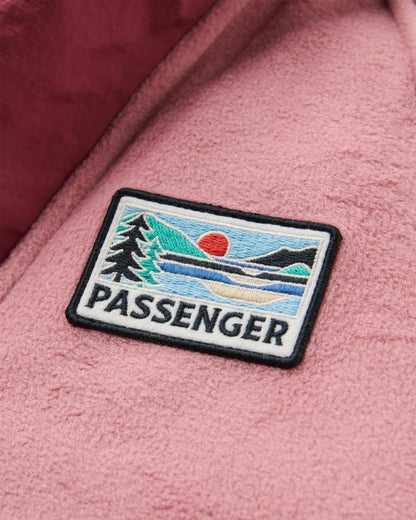 Alexander Recycled Hooded Polar Fleece - Pink Haze
 - Flatlay