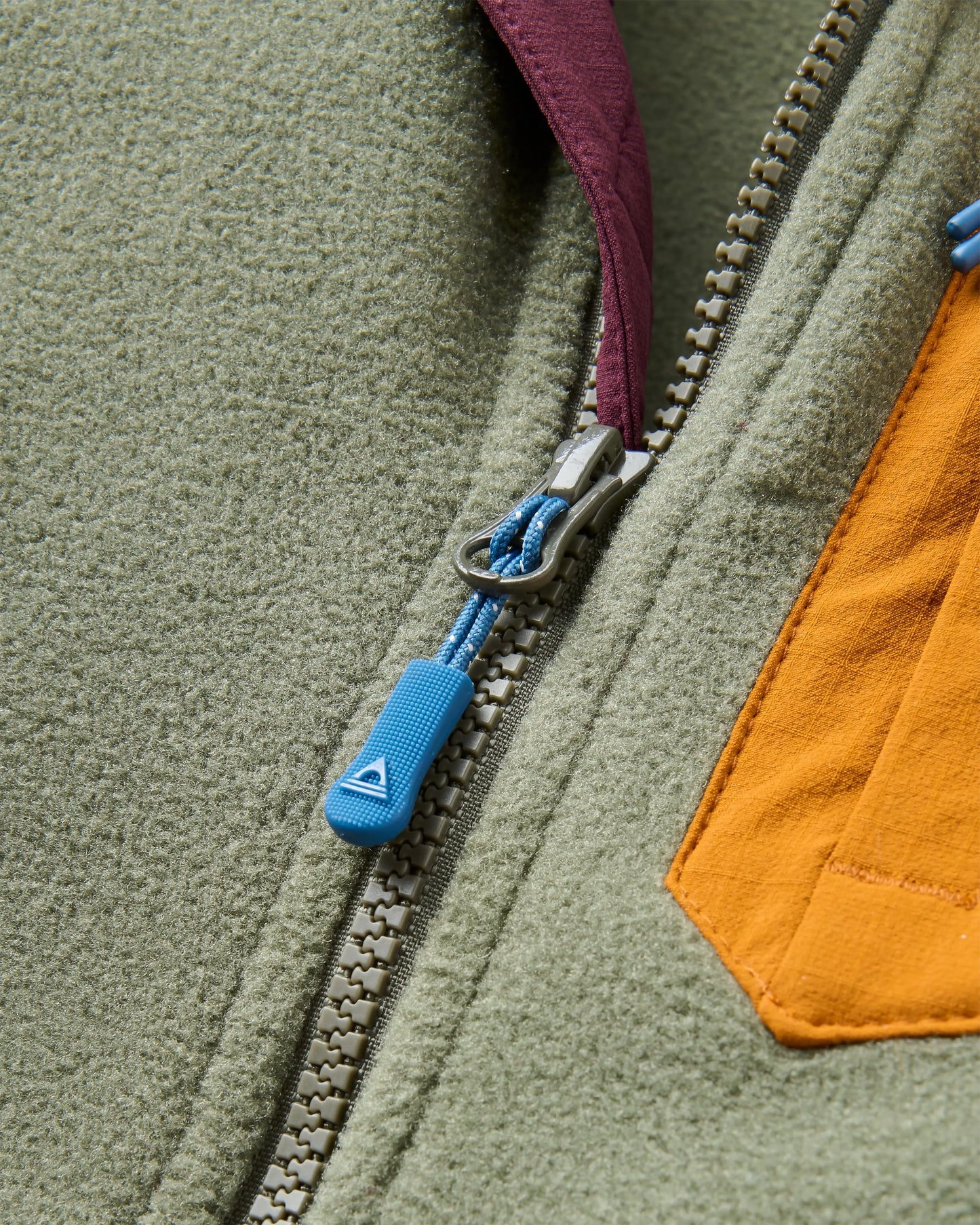 Sierrascape Women's Recycled Polartec® Fleece Hoodie - Fig/Dusty Olive  - Flatlay
