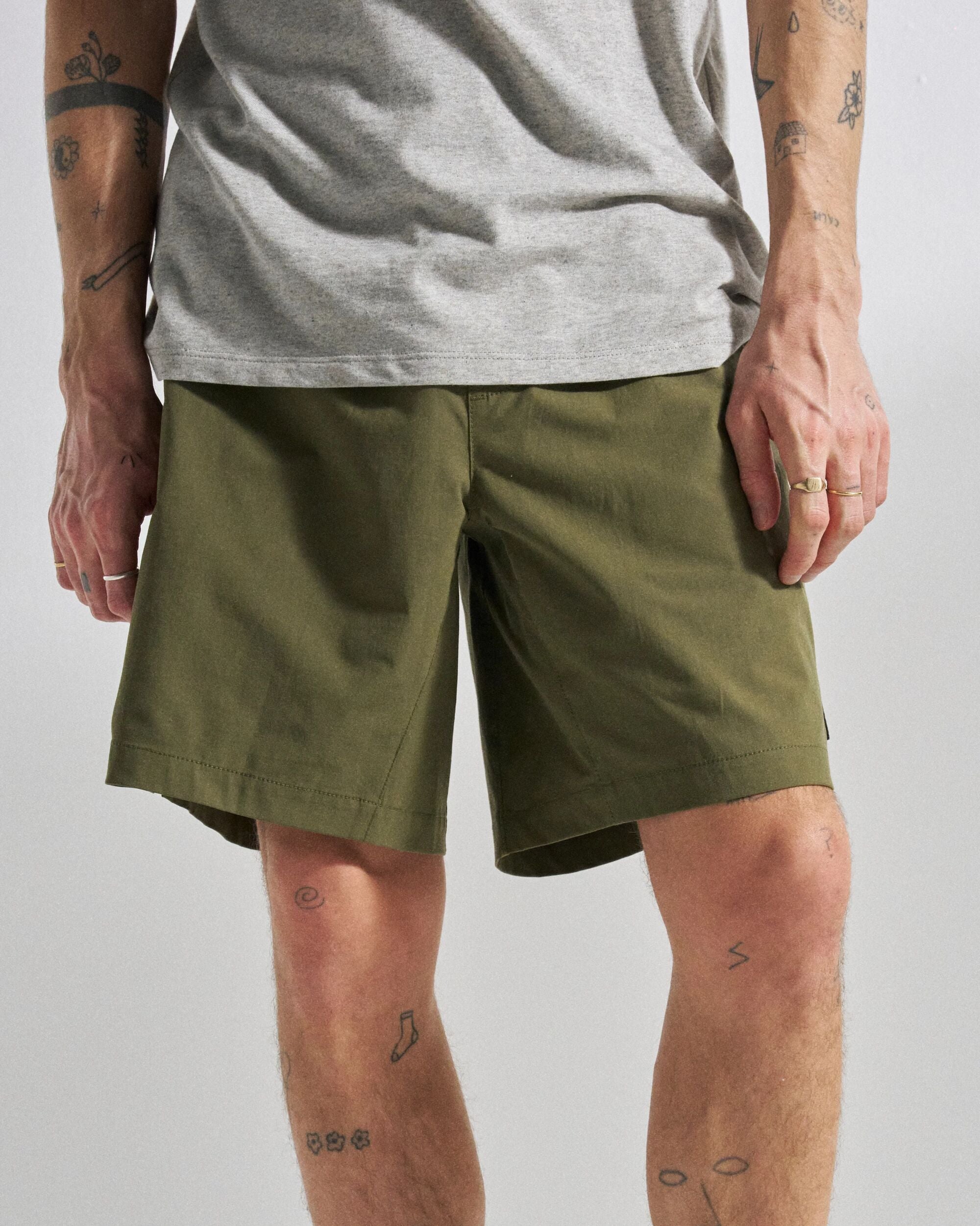 Traveller All Purpose Short - Khaki - Studio Model