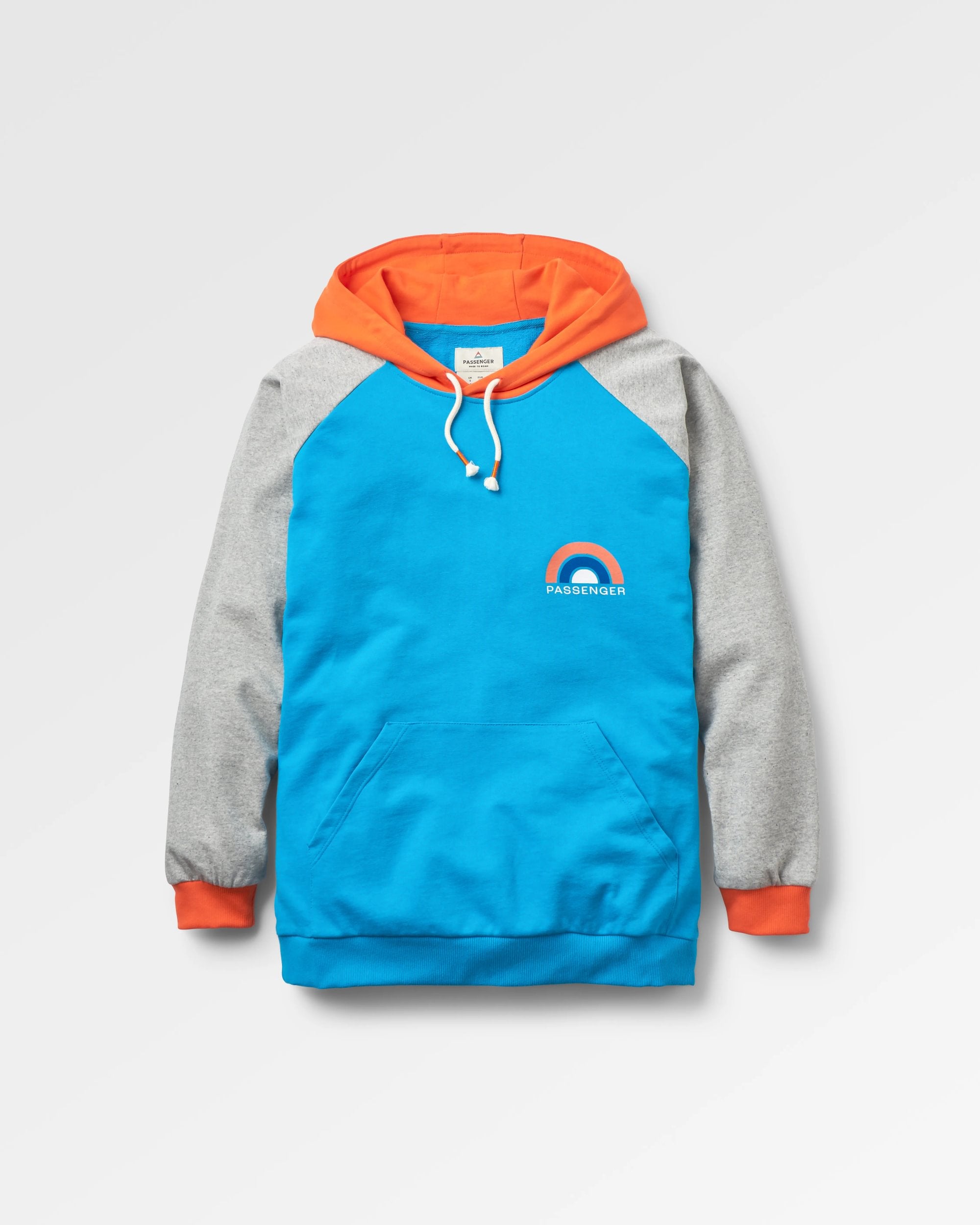 Riser Organic Cotton Hoodie - Bluejay - Flatlay