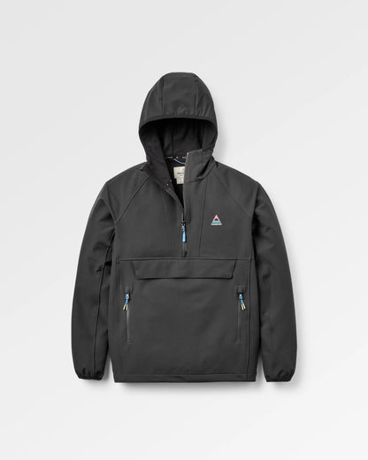 Ocean Recycled Softshell Anorak - Black - Flatlay