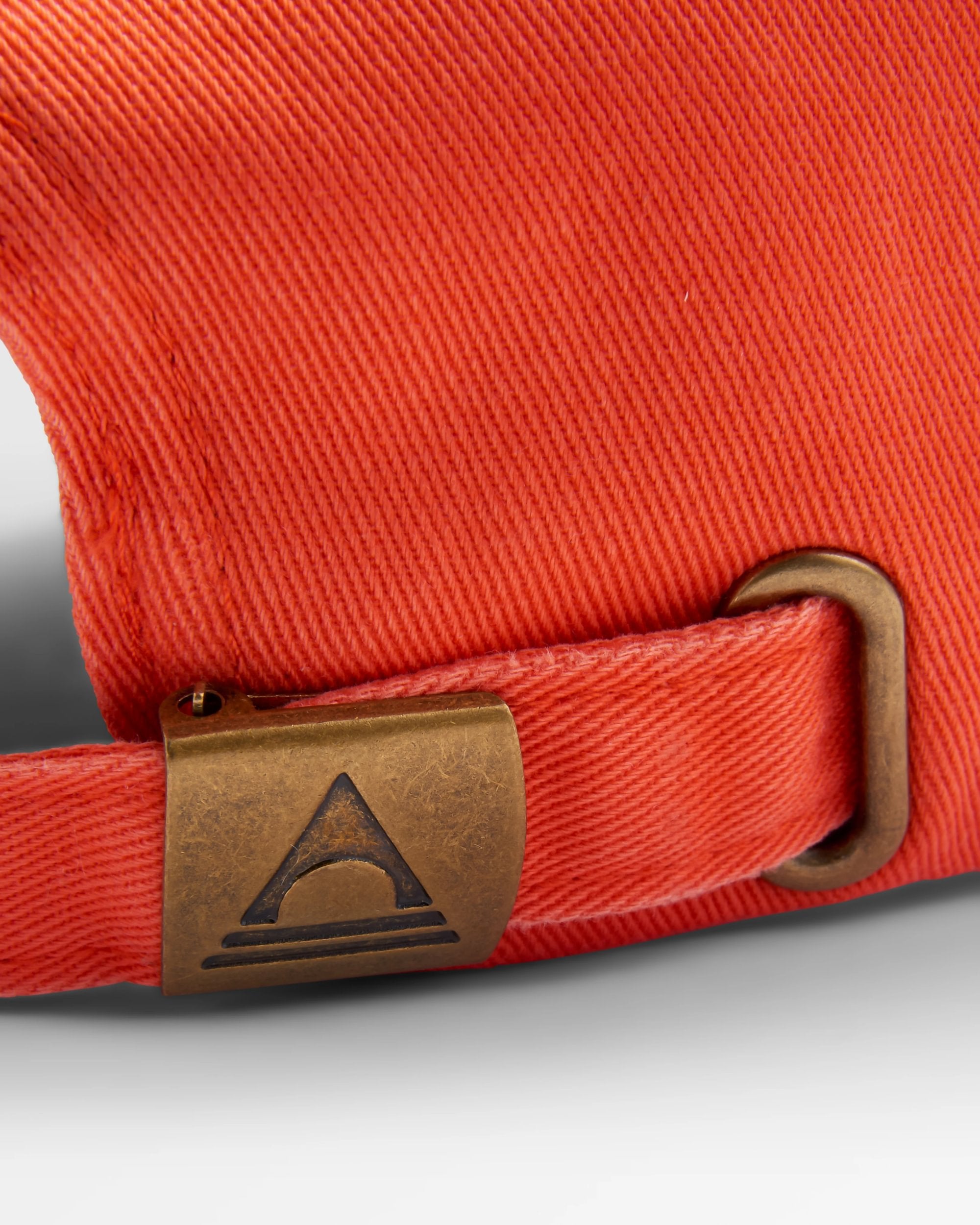 Classic Recycled Cotton 6 Panel Cap - Ember Orange - Flatlay