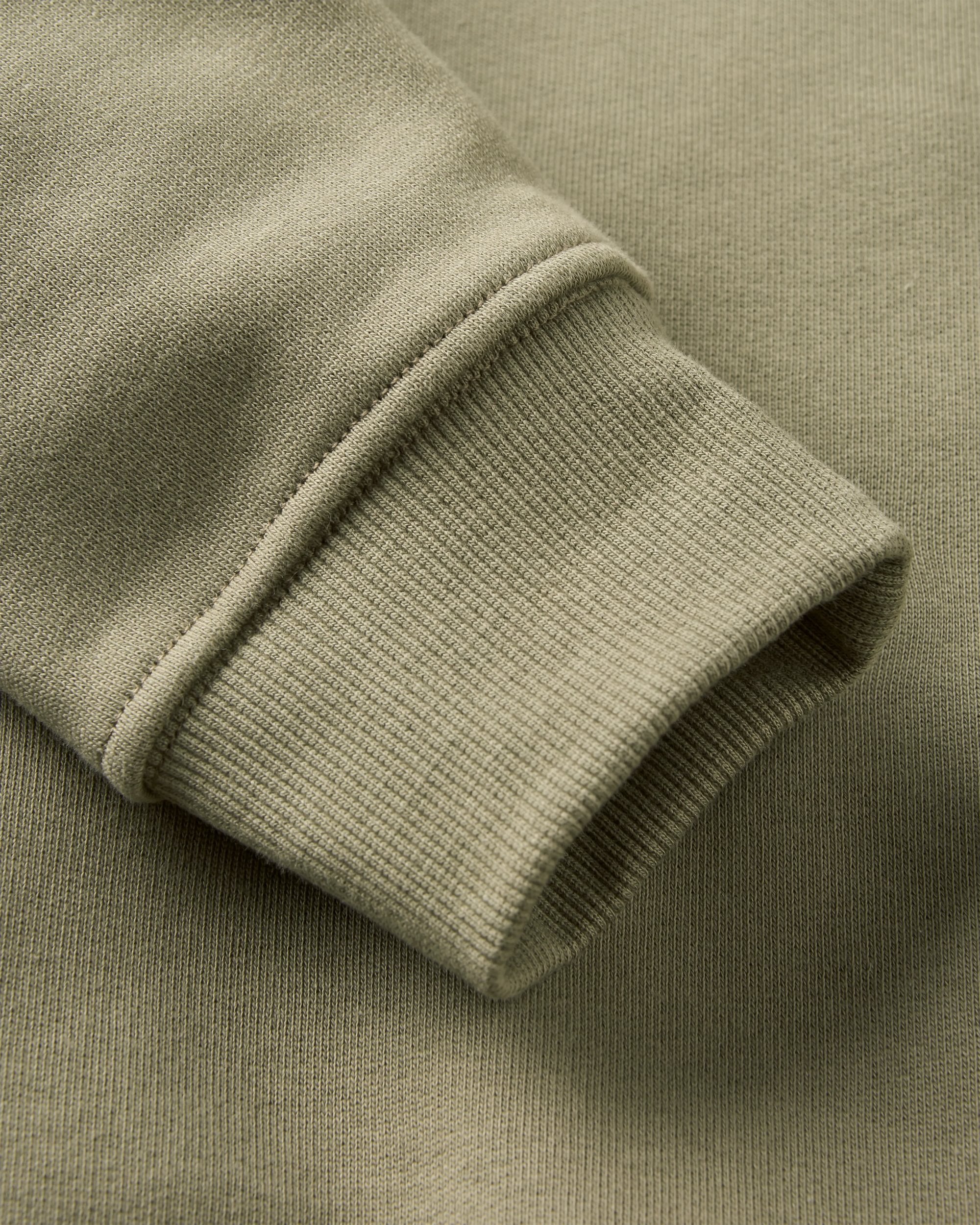 Vita Organic Cotton Sweatshirt - Dusty Olive - Flatlay