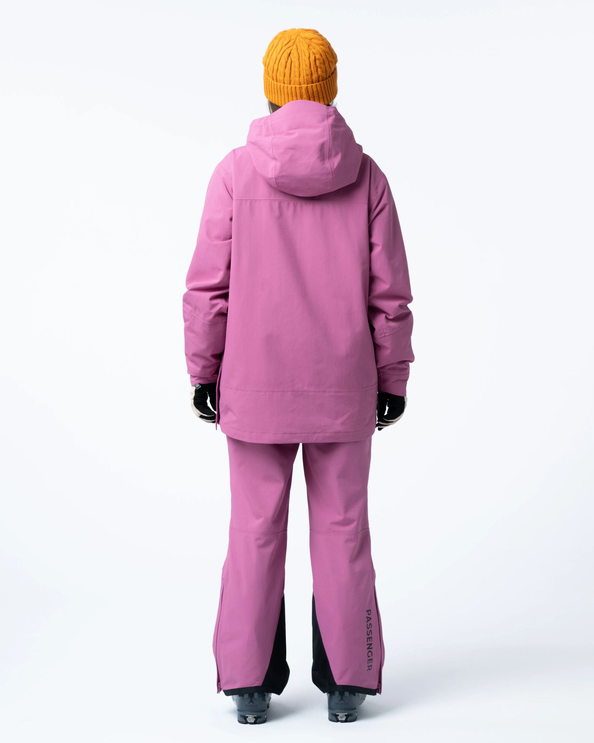 Snowscape Women's Recycled Anorak - Mauve Haze - Flatlay