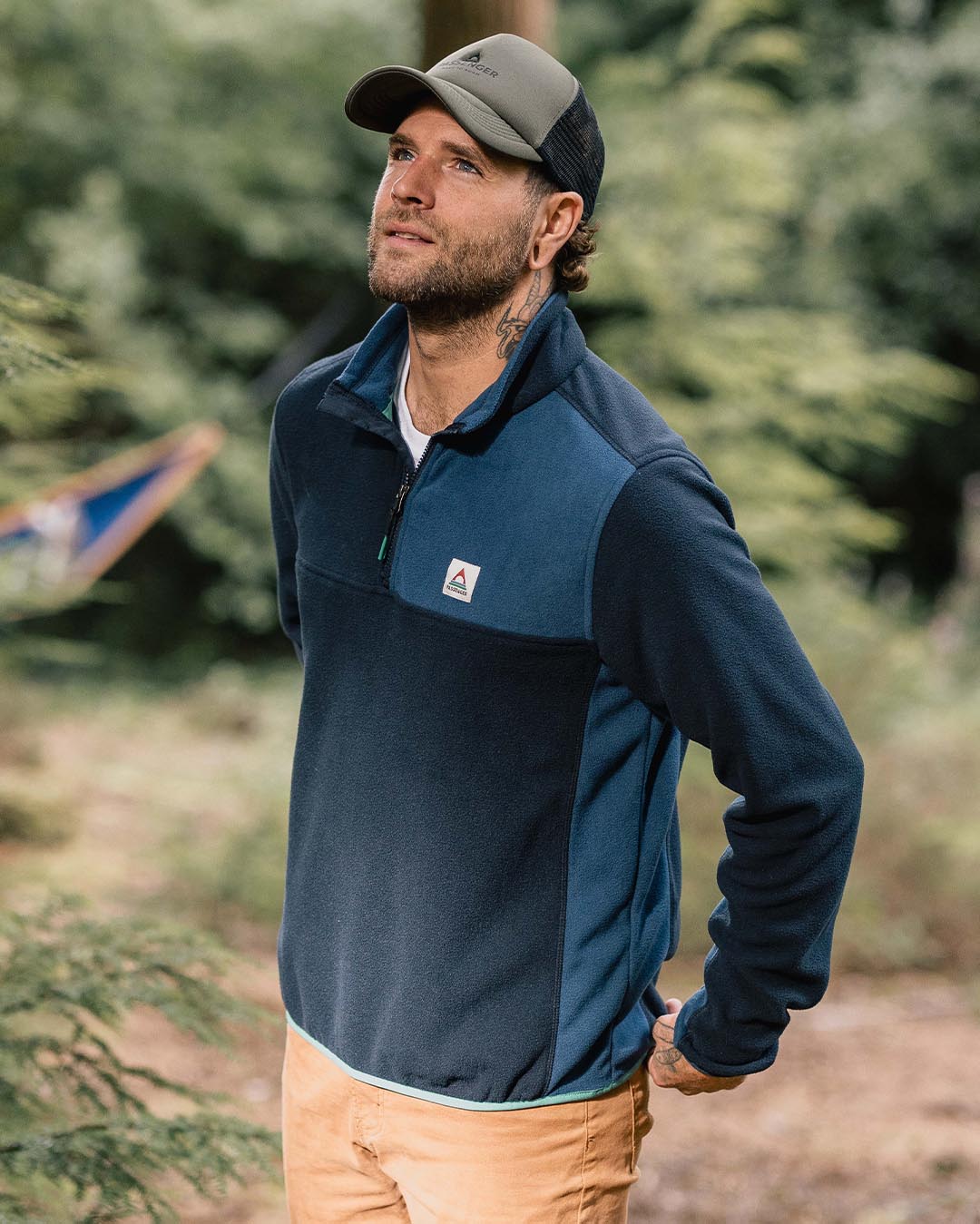 Root Recycled Polar 1/4 Zip Fleece - Deep Navy