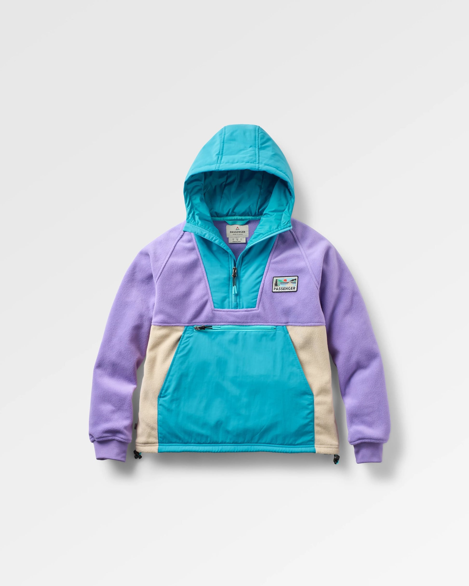 Alexander 2.0 Recycled Hooded Polar Fleece  - Retro Purple/Bluejay