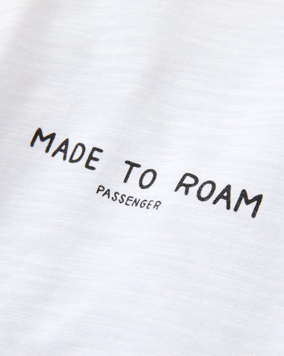 Explore LS Raglan T-Shirt - White - Flatlay