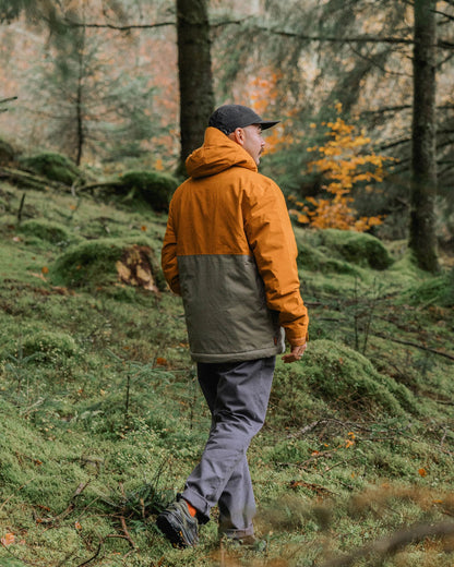 Eclipse Insulated Waterproof Jacket - Retro Orange/Dusty Olive - Lifestyle