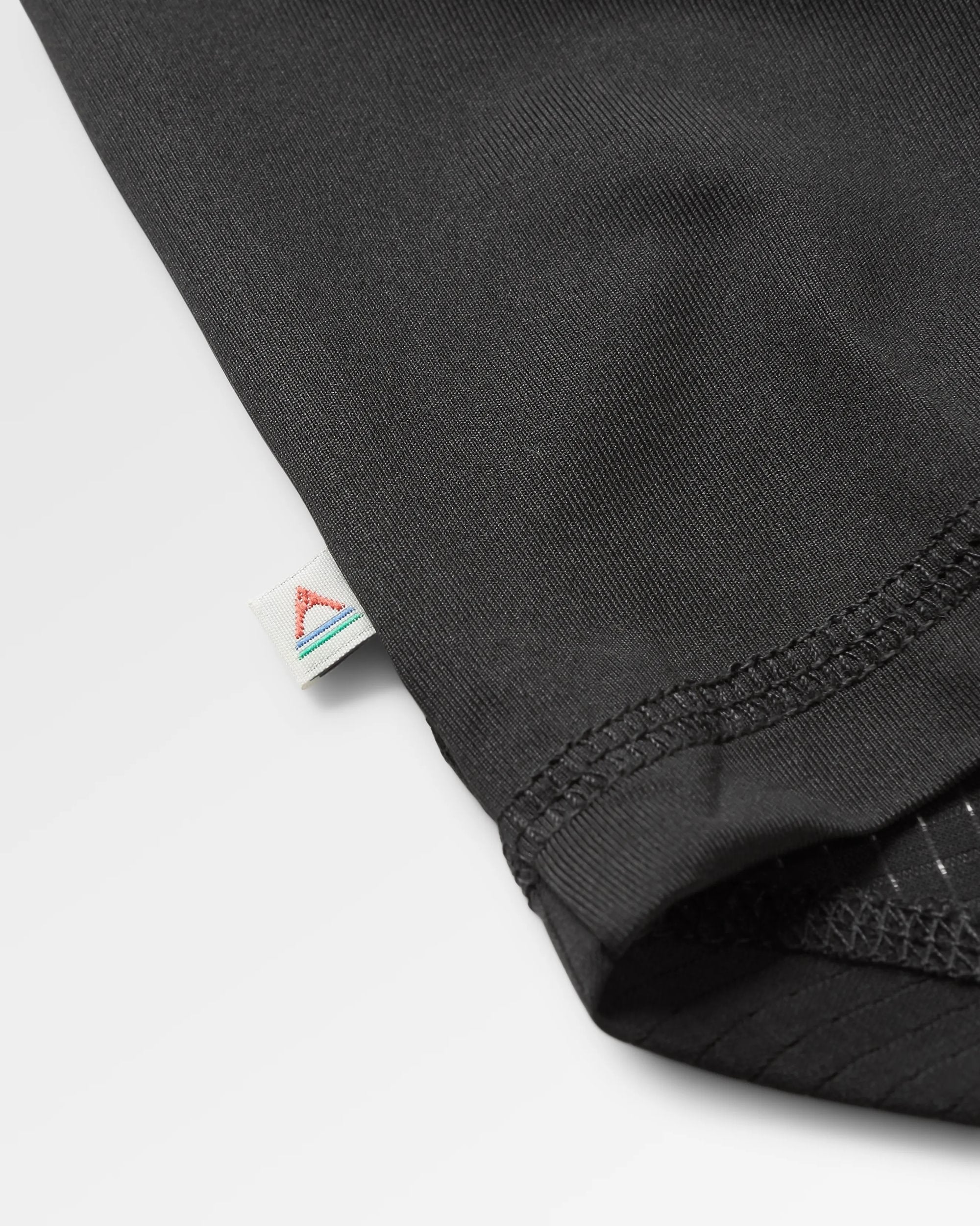 Chakra Tie Back Active Recycled T-Shirt - Black - Flatlay