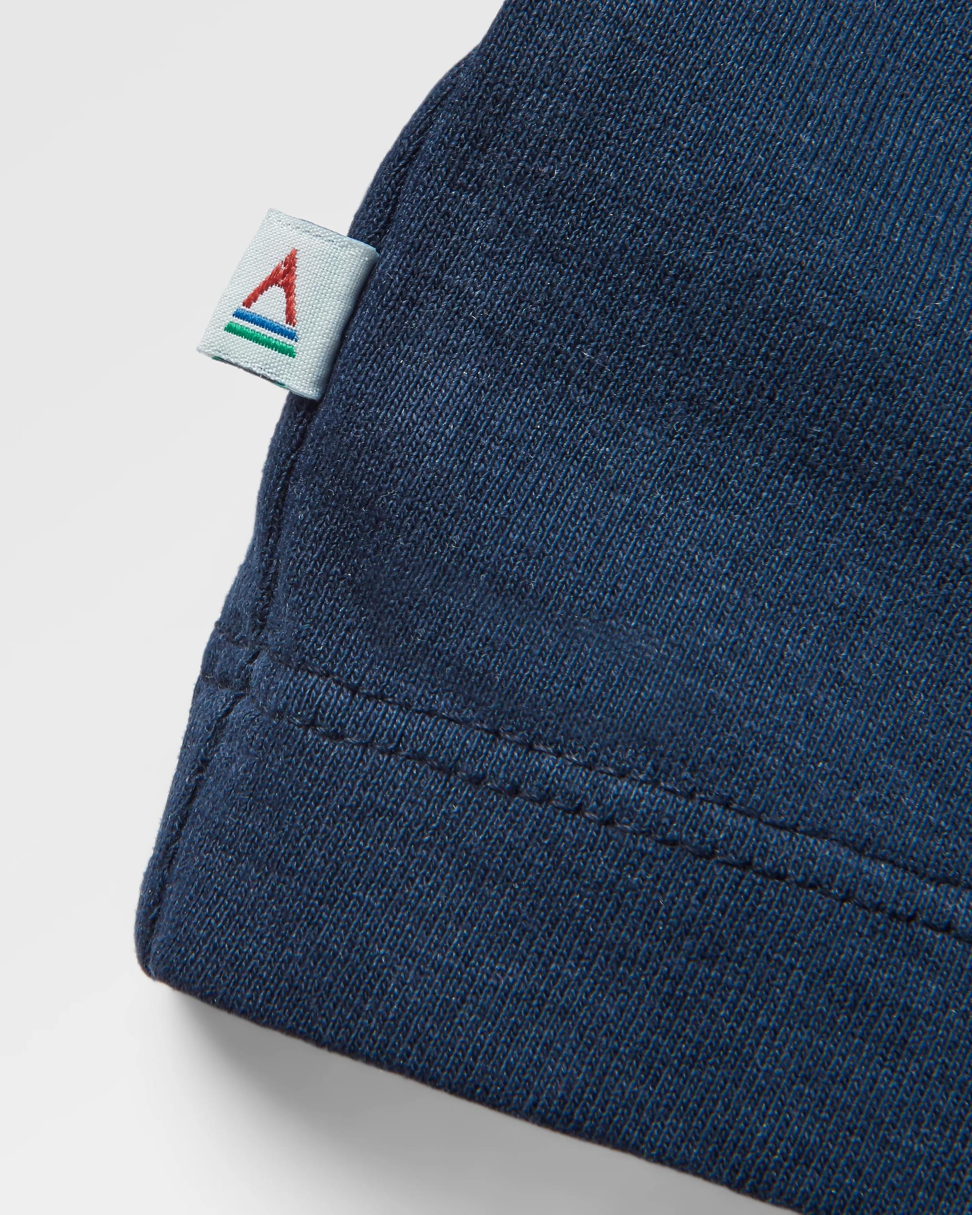 Distance Recycled Relaxed Fit LS T-Shirt - Deep Navy - Flatlay