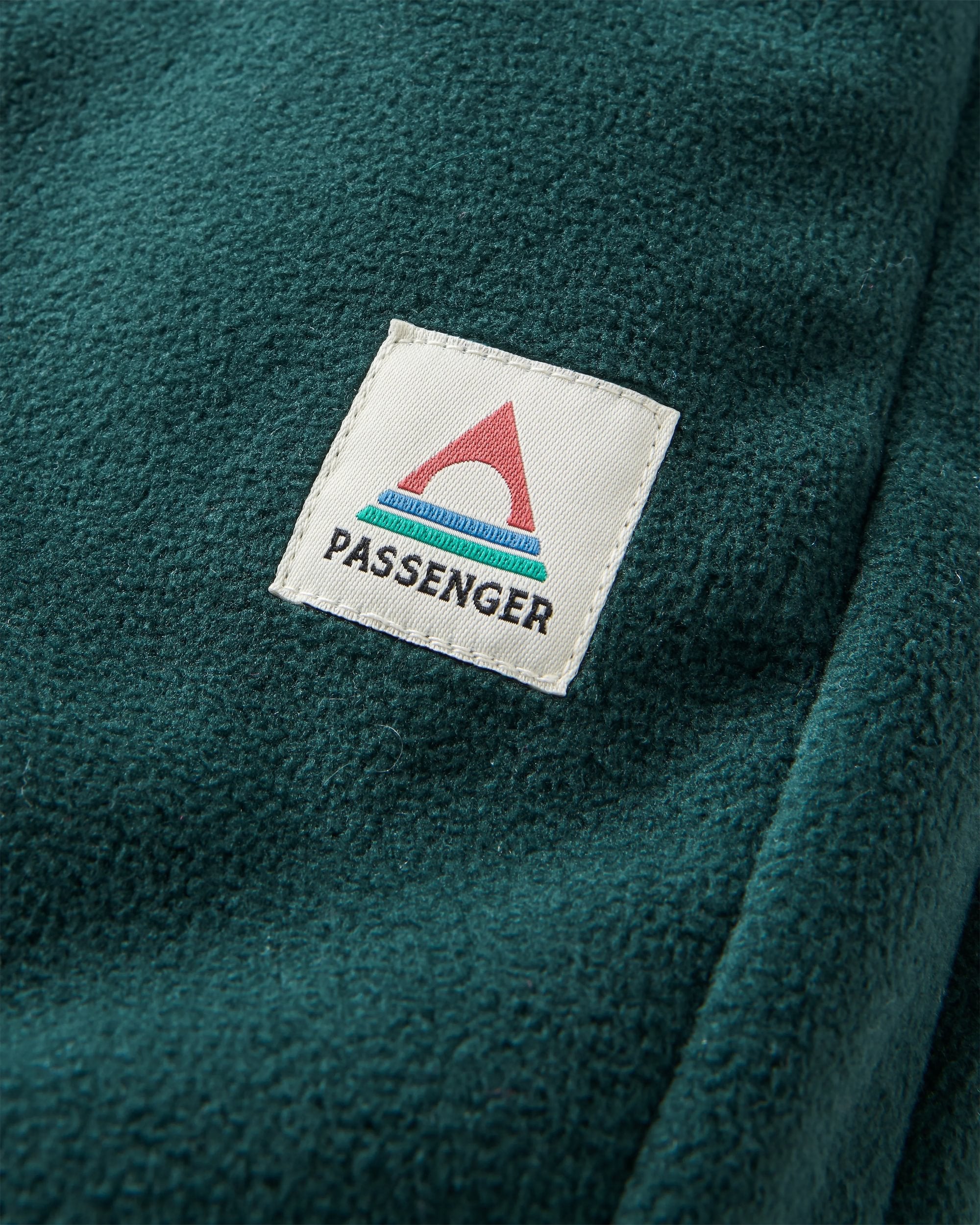 Set Off Recycled Polar Fleece Jogger - Dark Fern  - Flatlay