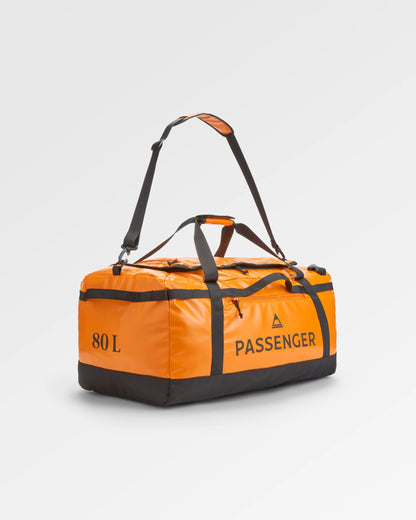 Roamer Recycled 80L Duffel Bag - Sunrise Orange - Flatlay