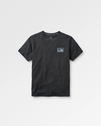 Roamer Men's Recycled Active T-Shirt - Black - Flatlay