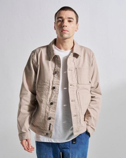 Vantage Canvas Jacket - Simply Taupe - Studio Model