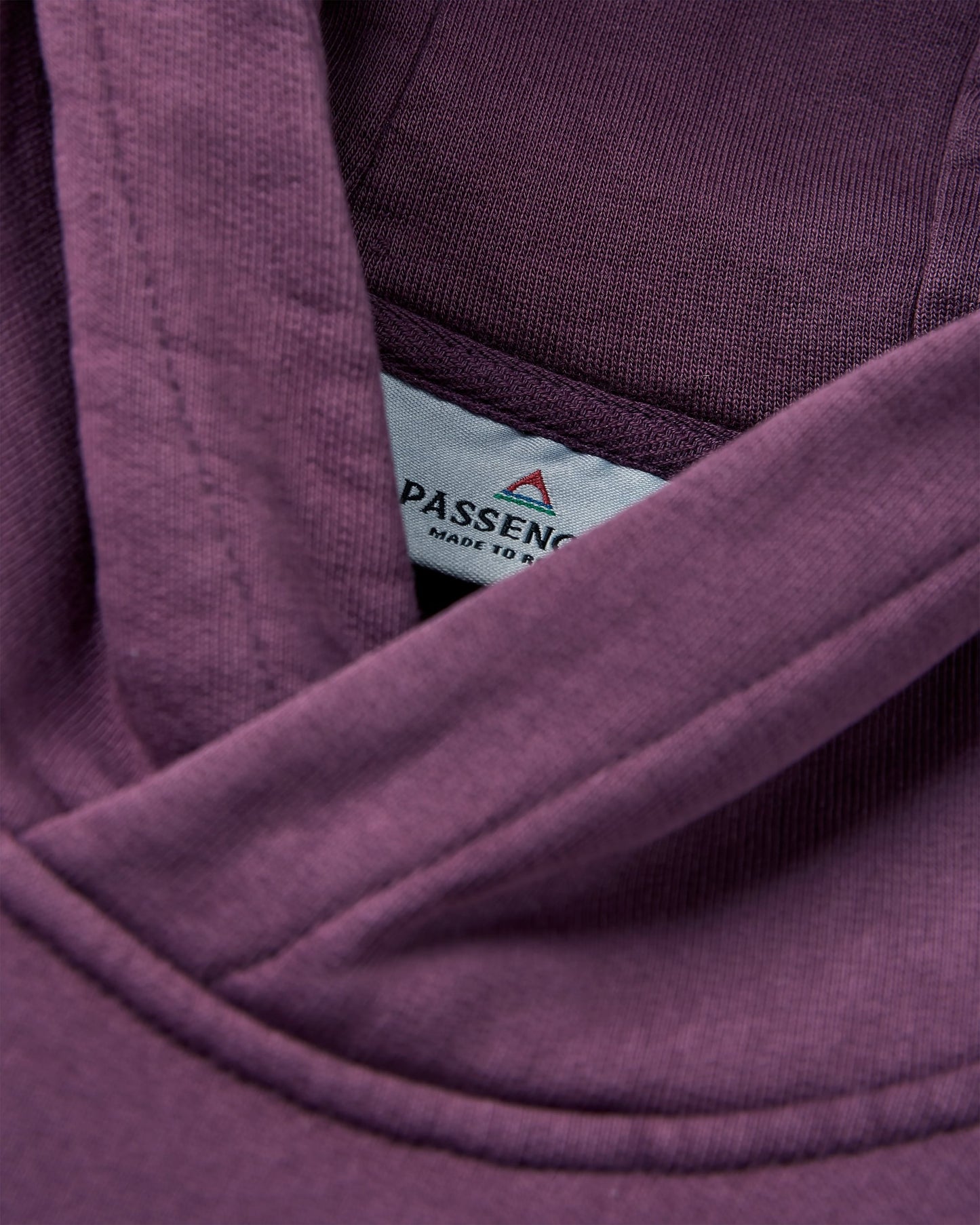 Outlook Recycled Cotton Hoodie - Deep Plum