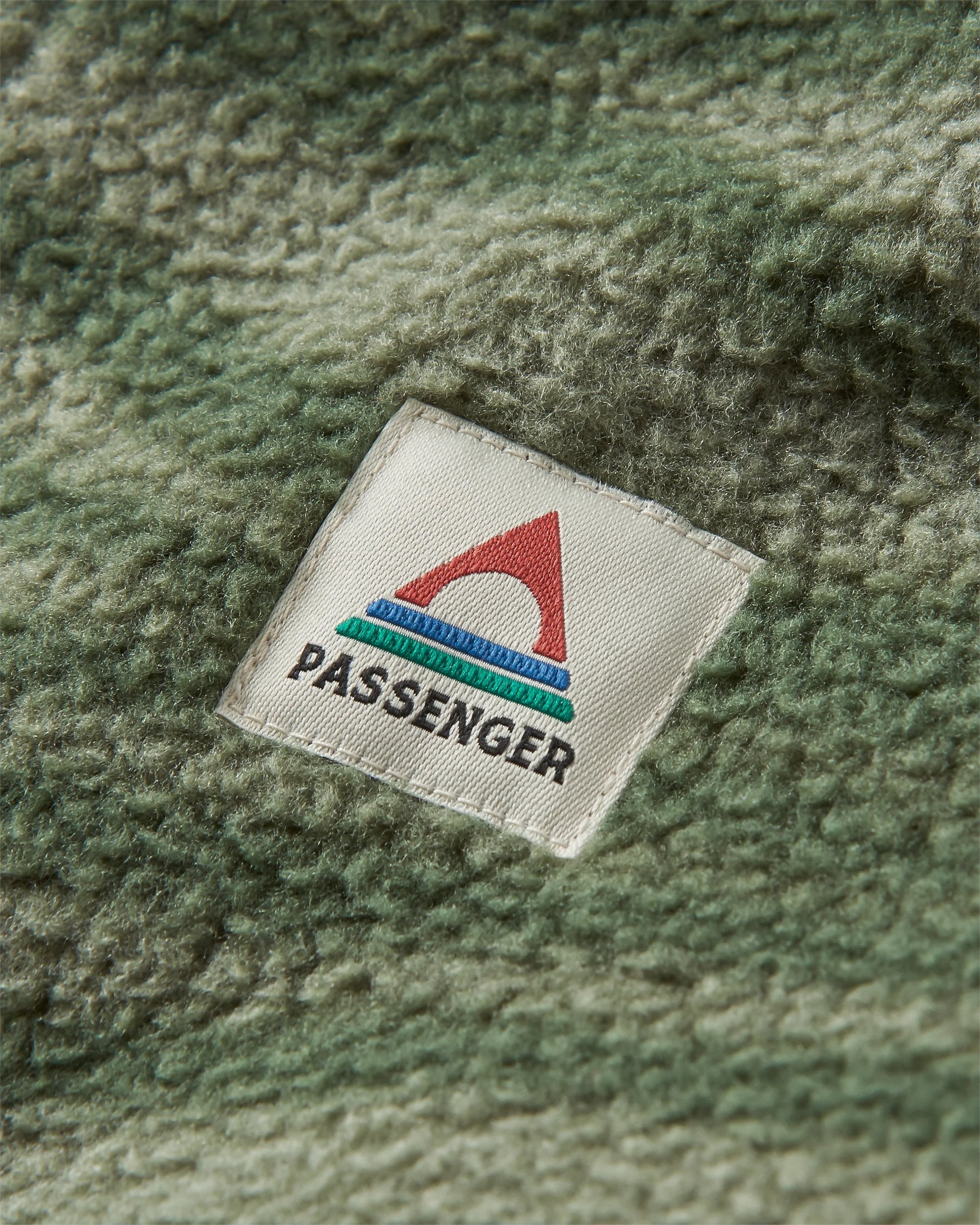 Fairbanks Full Zip Recycled Sherpa Fleece - Strata Fir Tree - Flatlay