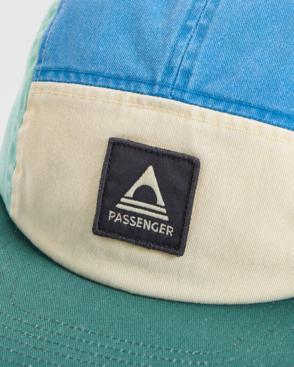 Fixie Organic 5 Panel Cap 2.0 - Aquamarine - Flatlay
