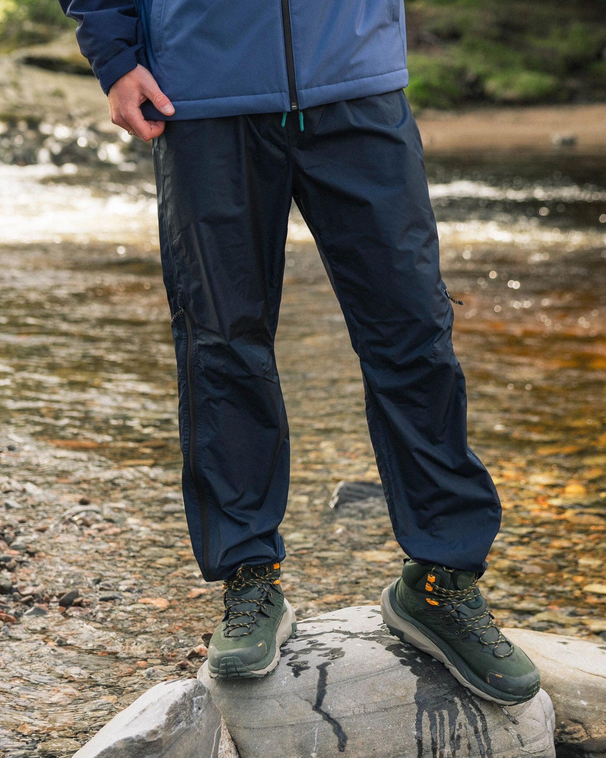 Droplet Waterproof Recycled Trouser - Deep Navy