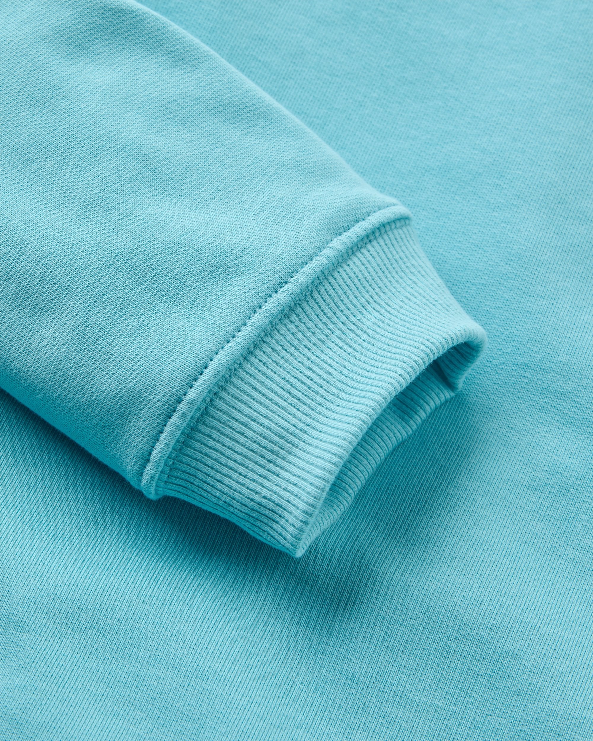 Heritage Recycled Cotton Relaxed Fit Sweatshirt - Retro Blue  - Flatlay