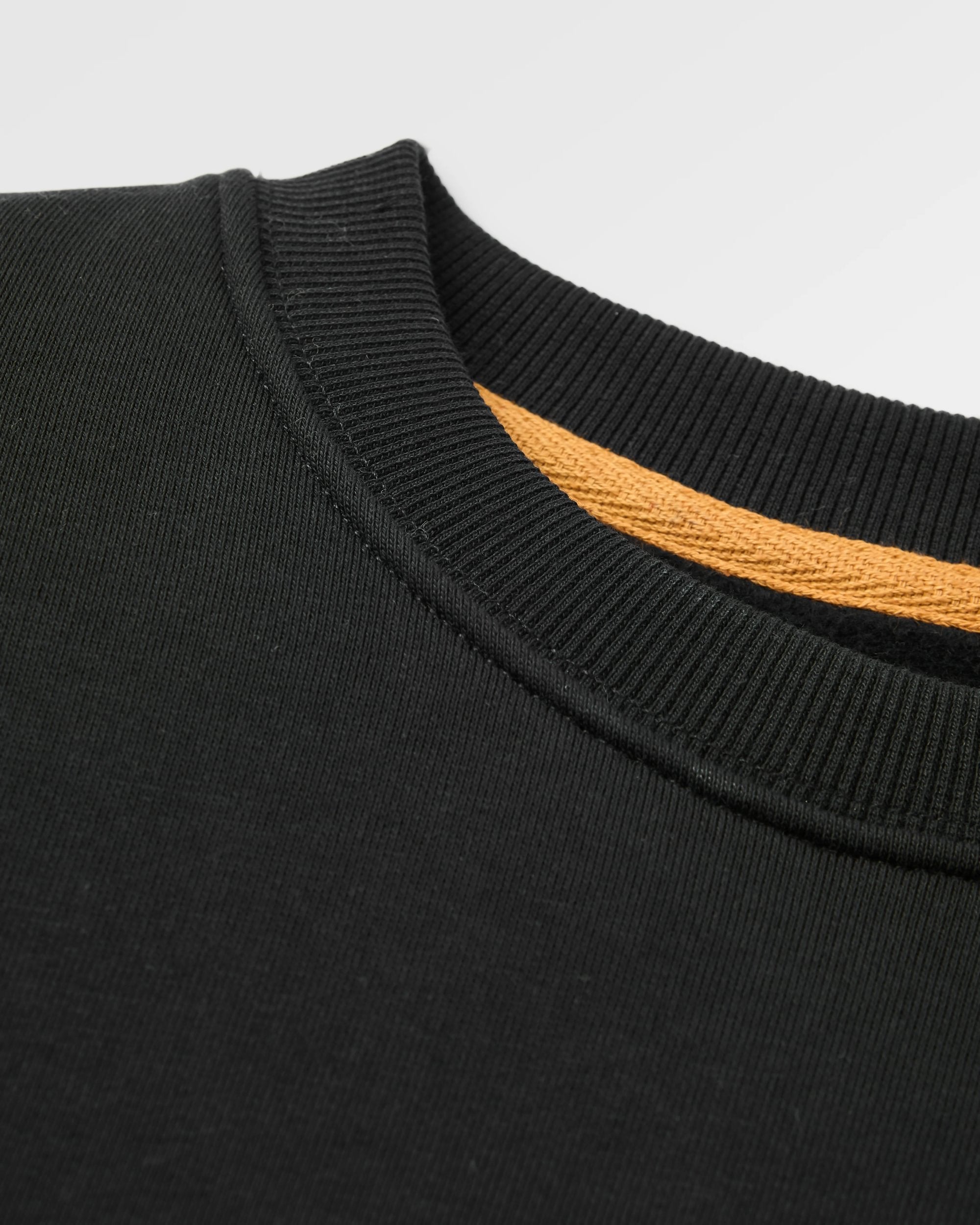 Snapshot Organic Cotton Relaxed Fit Sweatshirt - Black - Flatlay