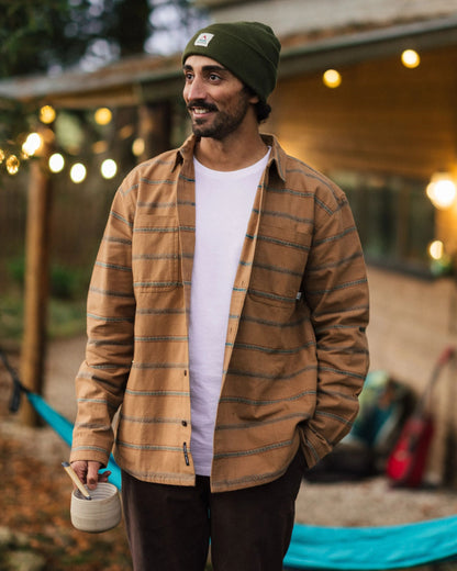 Backcountry Stripe Shirt - Toffee Jacquard