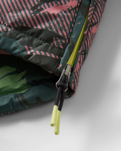 Ocean Recycled Insulated 1/2 Zip Jacket - Abstract Mountain Fir Tree