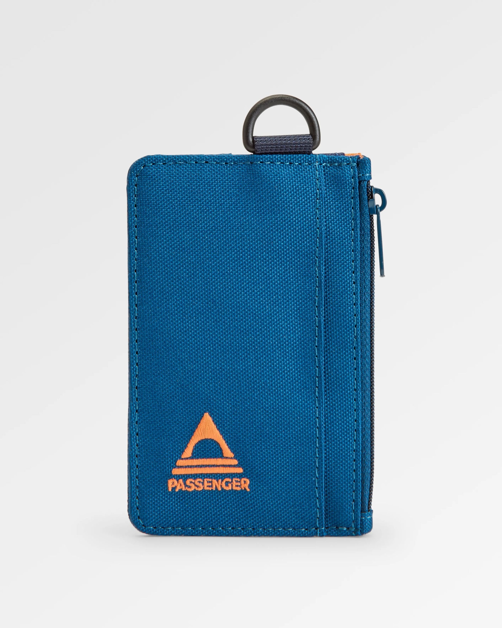 Mountain Recycled Card Holder - Tidal Blue Orange Multi - Flatlay