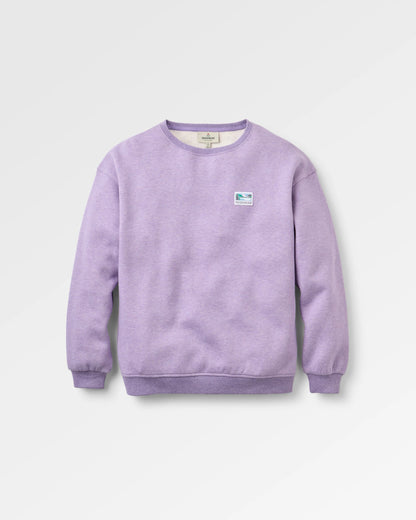 Legacy Sweatshirt - Purple Haze Marl - Flatlay