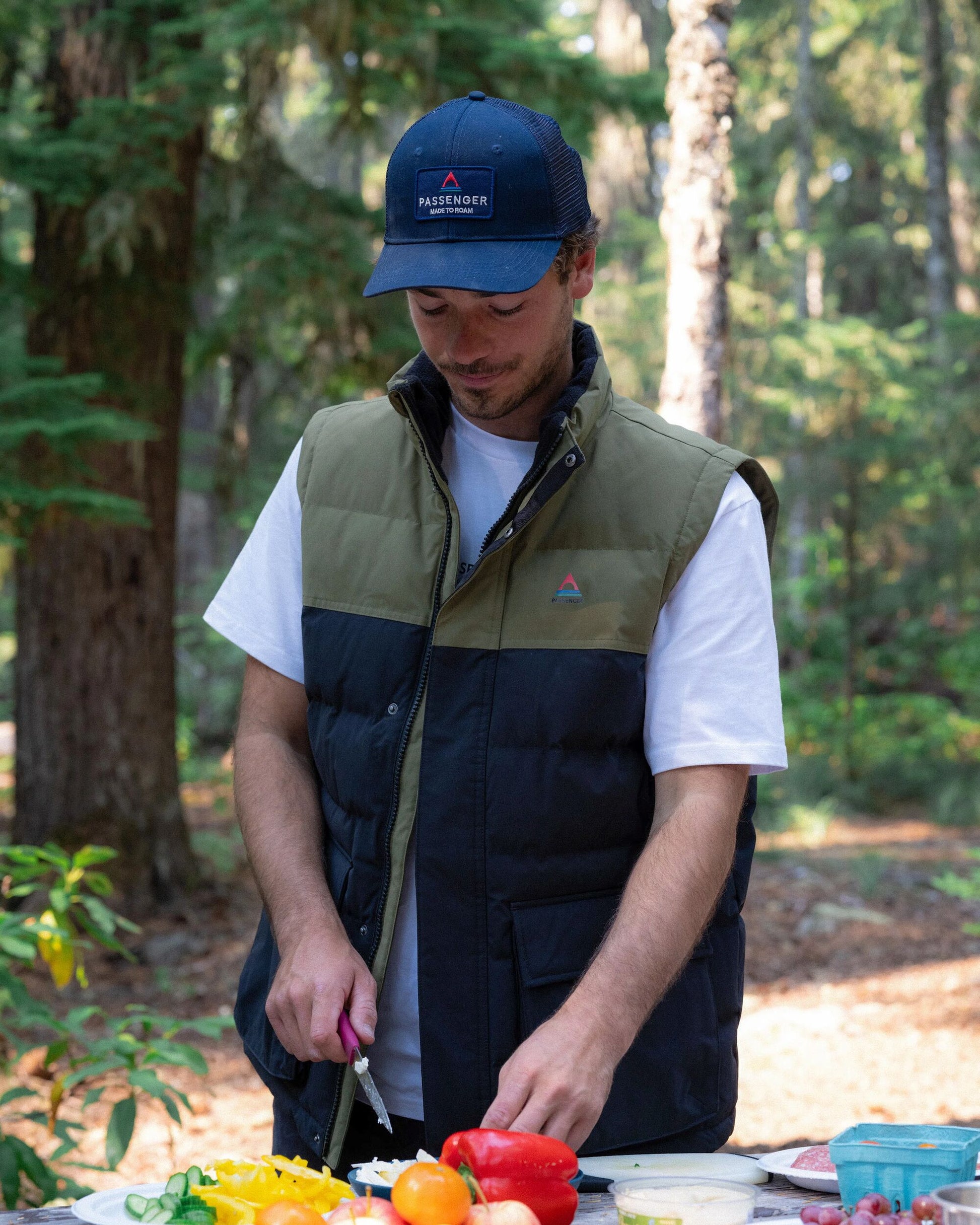 Male_Core Recycled Cotton Trucker Cap - Rich Navy