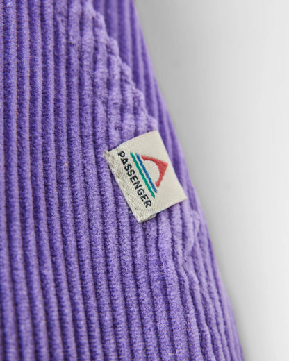 Avian Organic Cord Short - Retro Purple - Flatlay