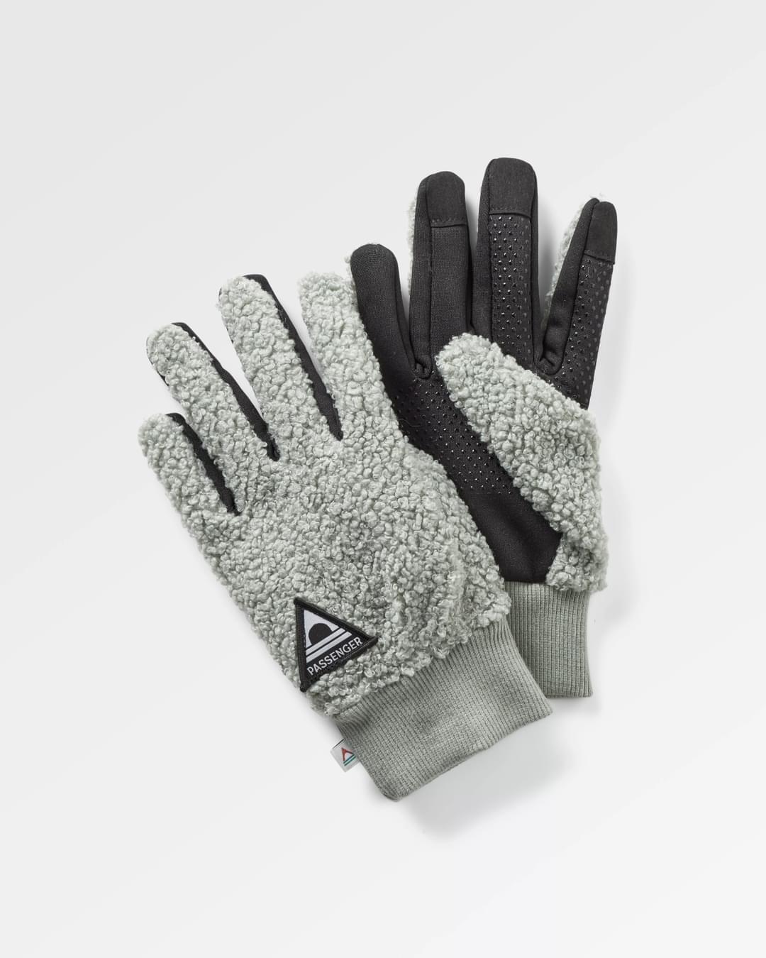Snowfall 2.0 Recycled Sherpa Gloves - Pistachio - Flatlay