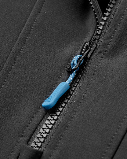 Ocean Recycled Softshell Anorak - Black - Flatlay